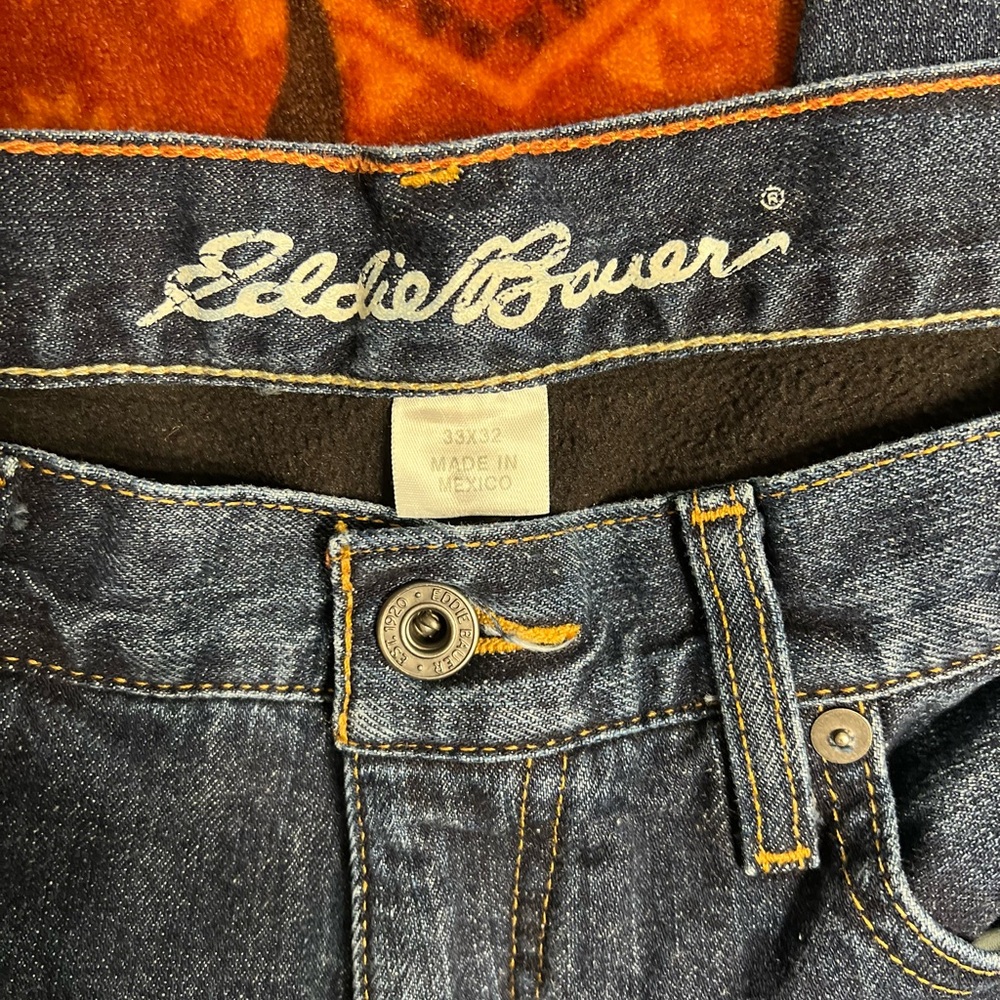 Eddie Bauer Men's Fleece Lined
Straight Leg Jeans
